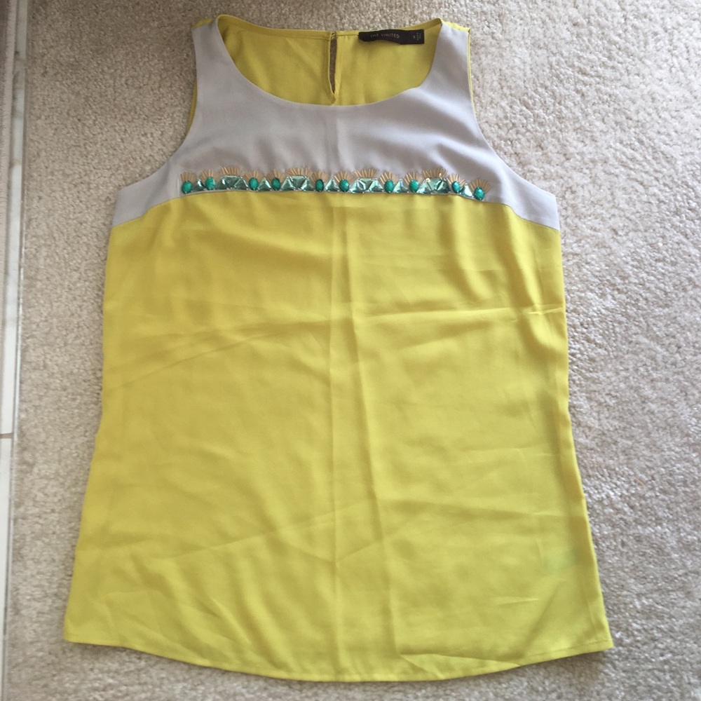 Beaded sleeveless top size small